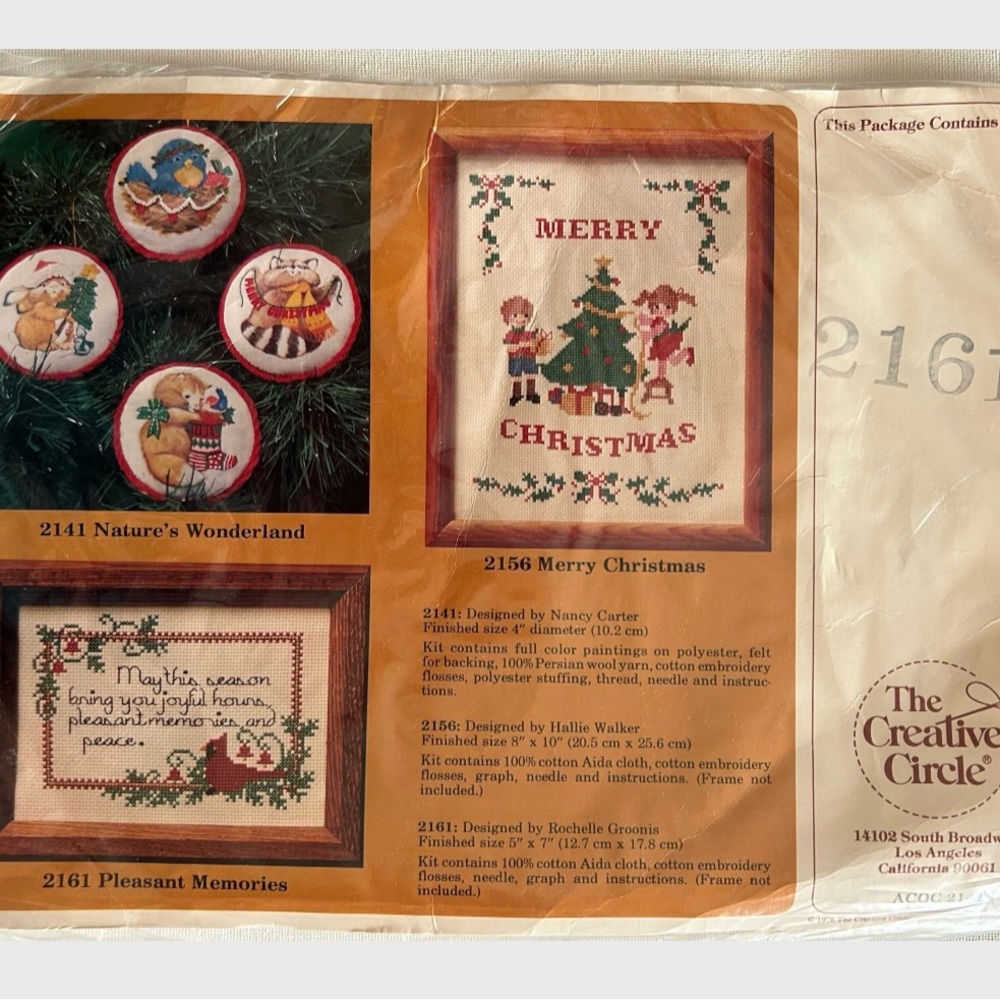 Pleasant Memories Cross Stitch Kit - Complete Kit by The Creative Circle (1979)